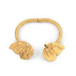 Bracelet Jonc CLAUDE LALANNE "Papillon", en bronze doré - Castafiore