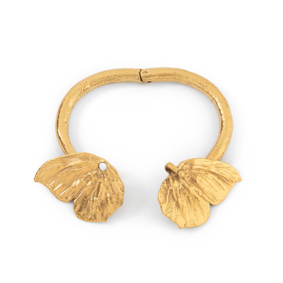 Bracelet Jonc CLAUDE LALANNE "Papillon", en bronze doré - Castafiore