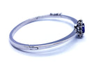 Bracelet Jonc en or blanc et tanzanite - Castafiore