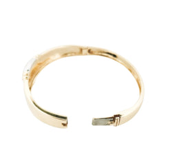 Bracelet Jonc en or jaune et diamants - Castafiore