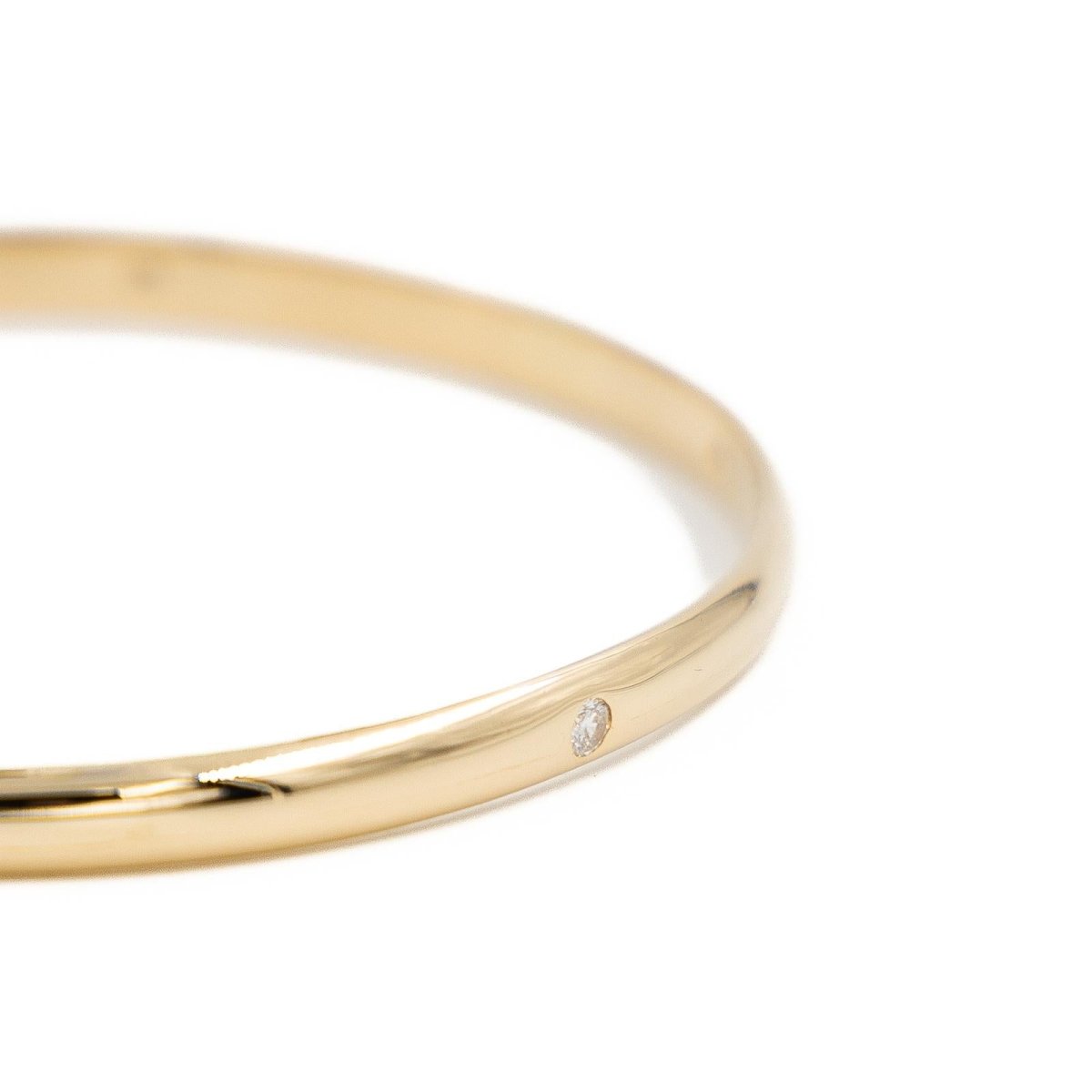 Bracelet Jonc en or jaune et en diamants - Castafiore