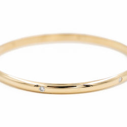 Bracelet Jonc en or jaune et en diamants - Castafiore