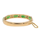 Bracelet Jonc en or jaune jade et diamants - Castafiore