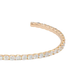 Bracelet Jonc en or rose et diamants - Castafiore