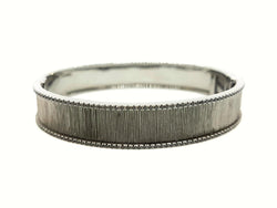 Bracelet Jonc ETERNAMÉ "Lunaria", en or noir et spinelle - Castafiore