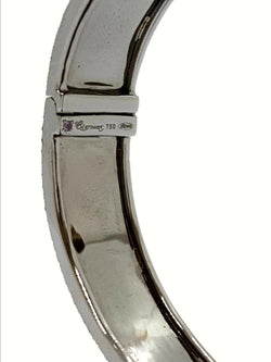 Bracelet Jonc ETERNAMÉ "Lunaria", en or noir et spinelle - Castafiore