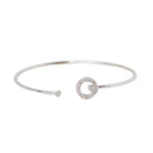Bracelet Jonc flexible en or blanc et diamants - Castafiore