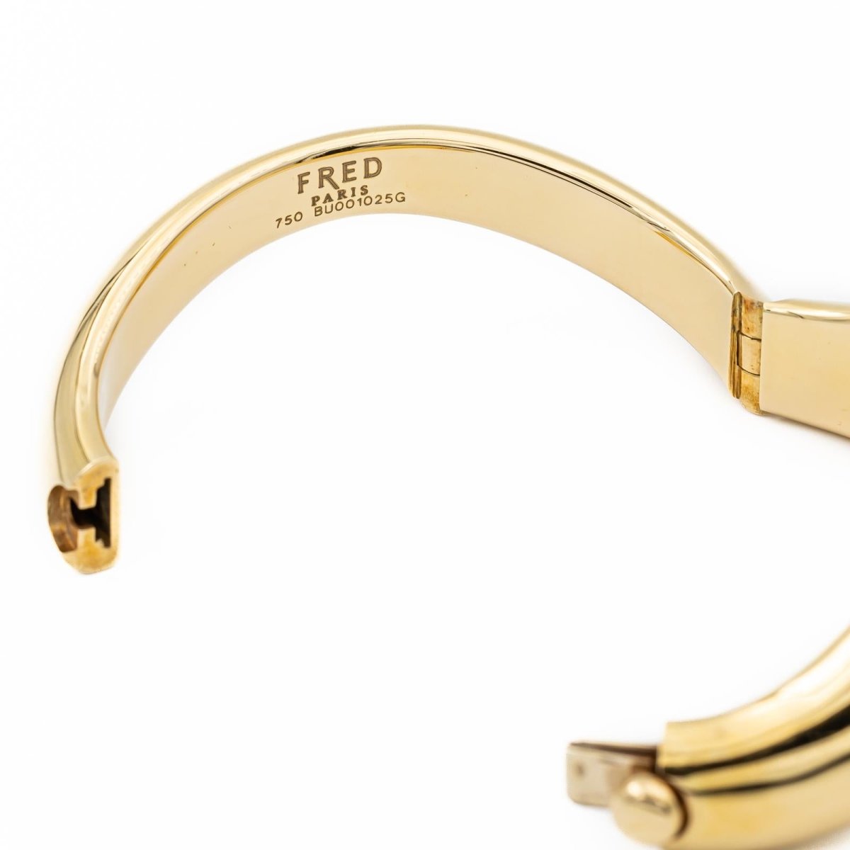 Bracelet Jonc FRED Mouvementé en or jaune - Castafiore