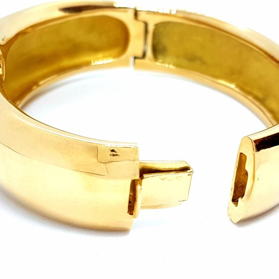 Bracelet Jonc massif en or jaune - Castafiore