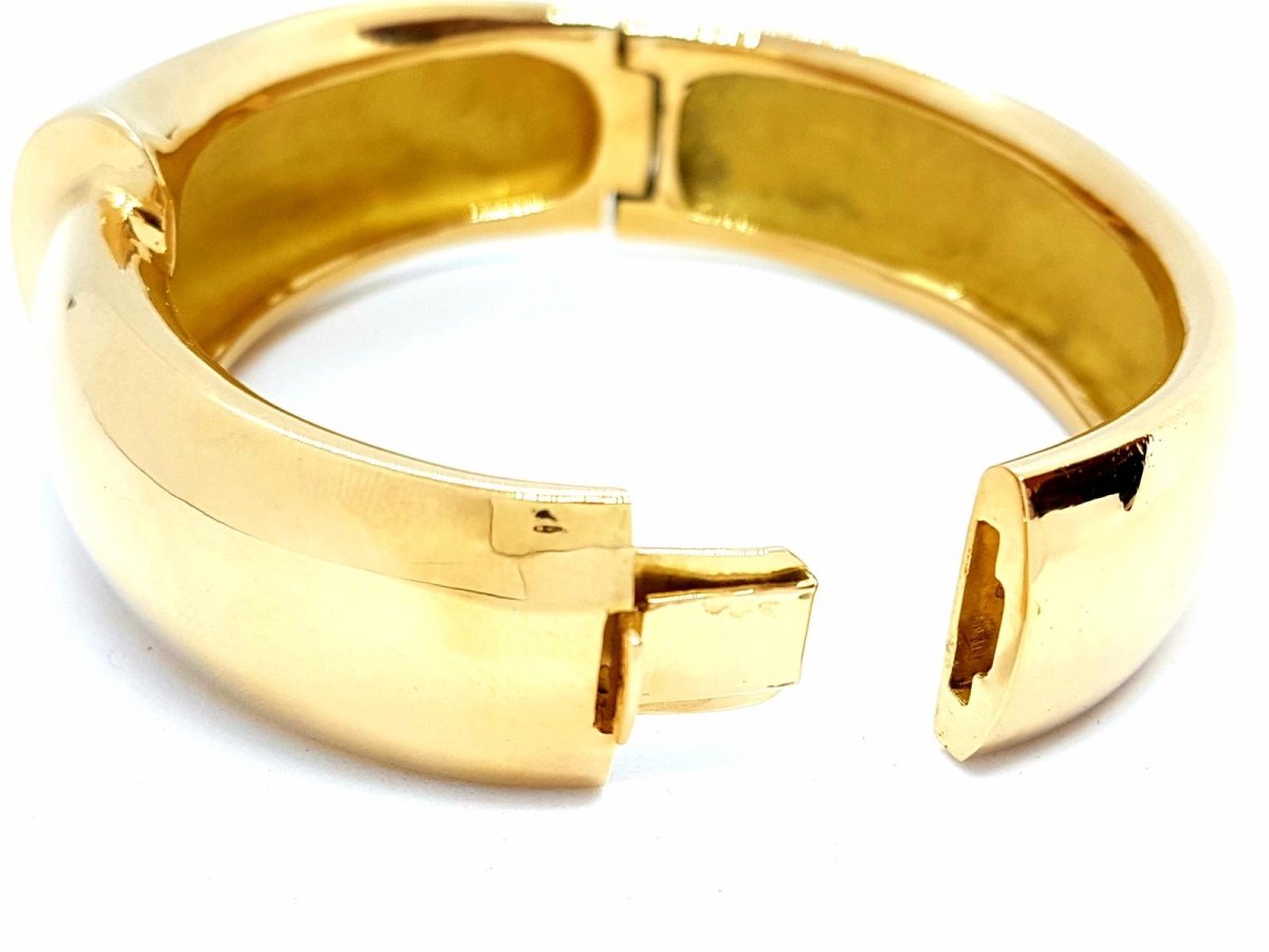 Bracelet Jonc massif en or jaune - Castafiore
