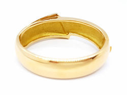 Bracelet Jonc massif en or jaune - Castafiore