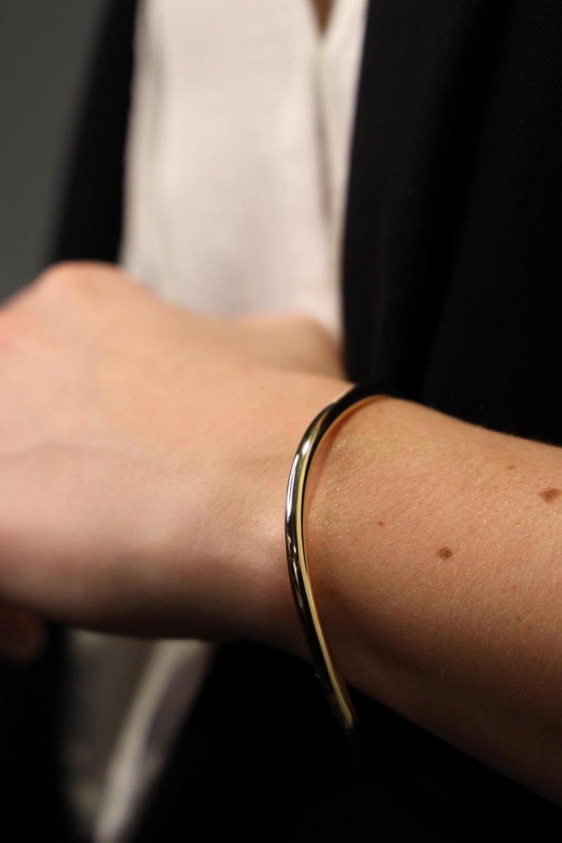 Bracelet Jonc ondulé en or jaune - Castafiore