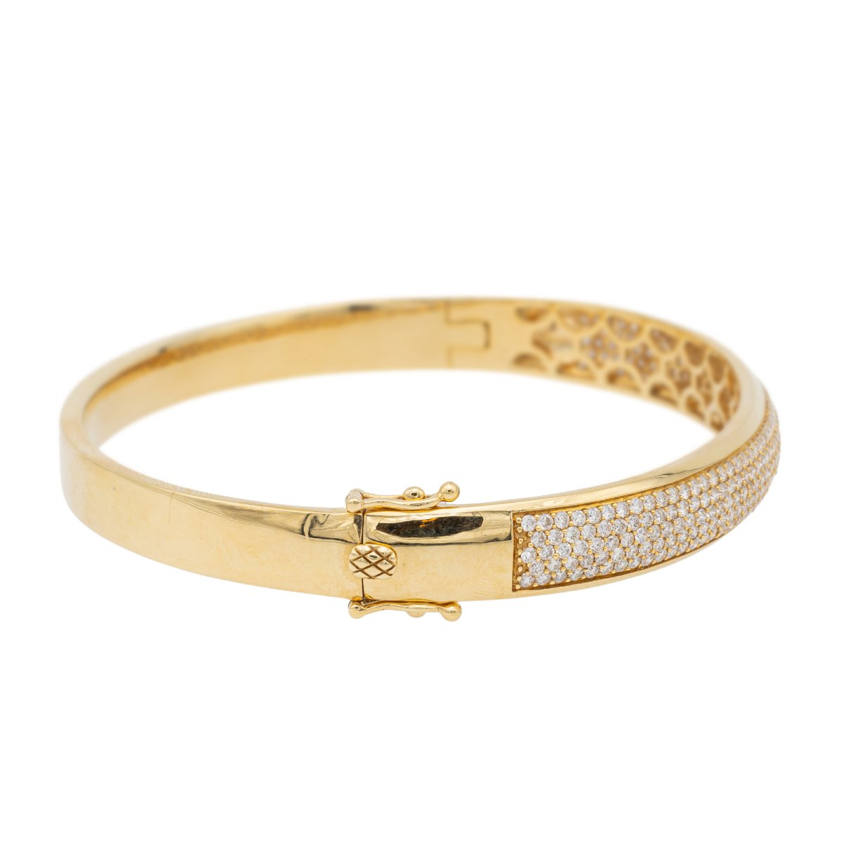 Bracelet Jonc Or jaune Diamant - Castafiore