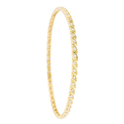 Bracelet Jonc Or jaune Diamant - Castafiore
