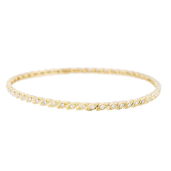 Bracelet Jonc Or jaune Diamant - Castafiore