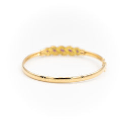 Bracelet Jonc Or jaune Rubis - Castafiore