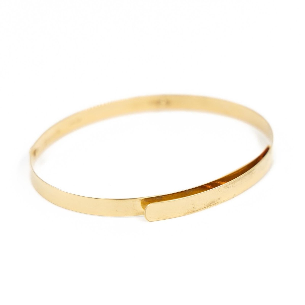 Bracelet Jonc ouvert en ors jaune et blanc - Castafiore