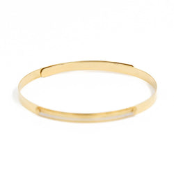 Bracelet Jonc ouvert en ors jaune et blanc - Castafiore