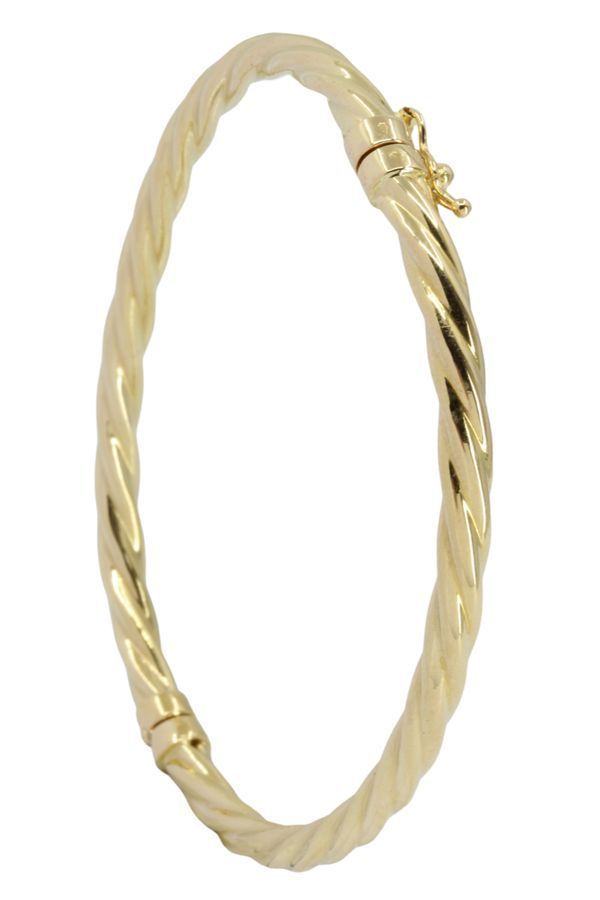 BRACELET JONC OUVRANT TORSADÉ - Castafiore
