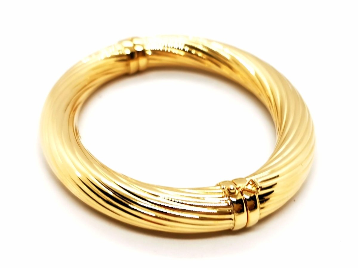 Bracelet Jonc torsadé en or jaune - Castafiore