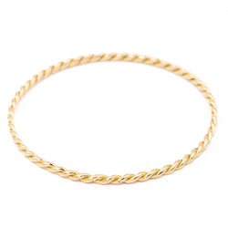 Bracelet Jonc torsadé en or jaune - Castafiore
