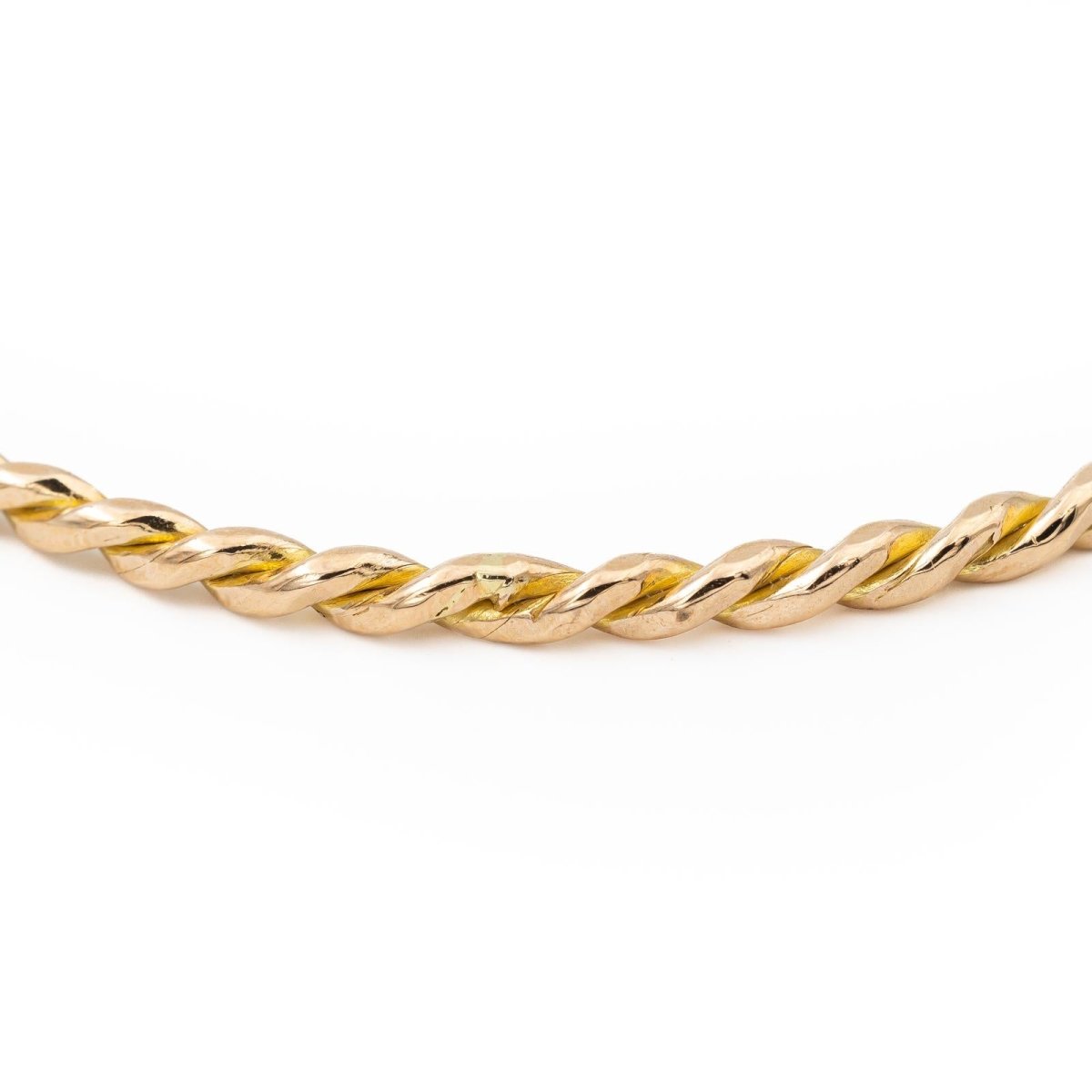 Bracelet Jonc torsadé en or jaune - Castafiore