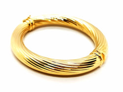 Bracelet Jonc torsadé en or jaune - Castafiore