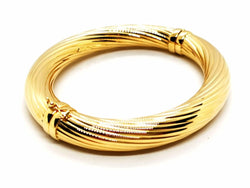 Bracelet Jonc torsadé en or jaune - Castafiore