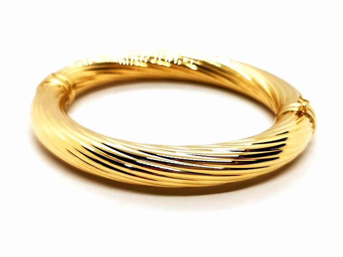 Bracelet Jonc torsadé en or jaune - Castafiore