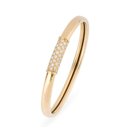 Bracelet Jonc VAN CLEEF & AREPLS en or jaune et diamants - Castafiore