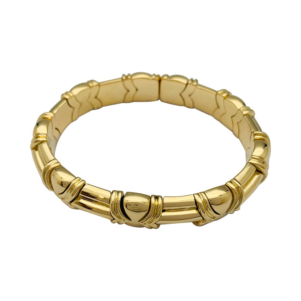 Bracelet jonc Vintage en or jaune - Castafiore