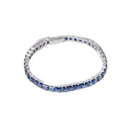 Bracelet Ligne de saphirs MELLERIO en platine - Castafiore