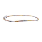 Bracelet ligne diamants, 3 ors - Castafiore