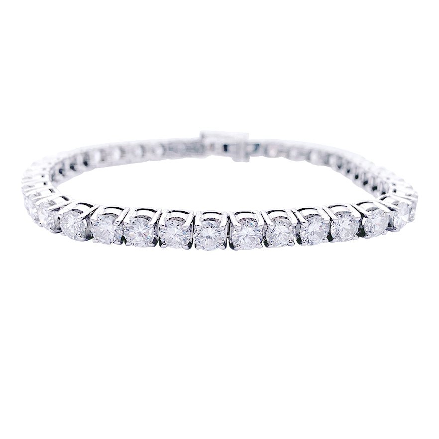 Bracelet Ligne diamants en or blanc - Castafiore