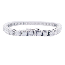 Bracelet Ligne diamants en or blanc - Castafiore