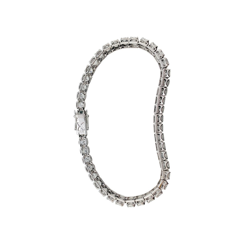 Bracelet ligne diamants en or blanc - Castafiore