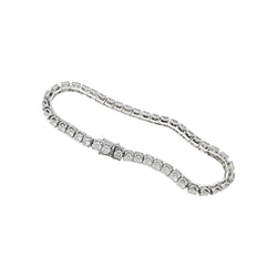 Bracelet ligne diamants en or blanc - Castafiore