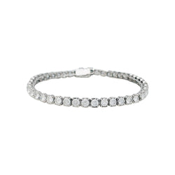 Bracelet ligne diamants en or blanc - Castafiore