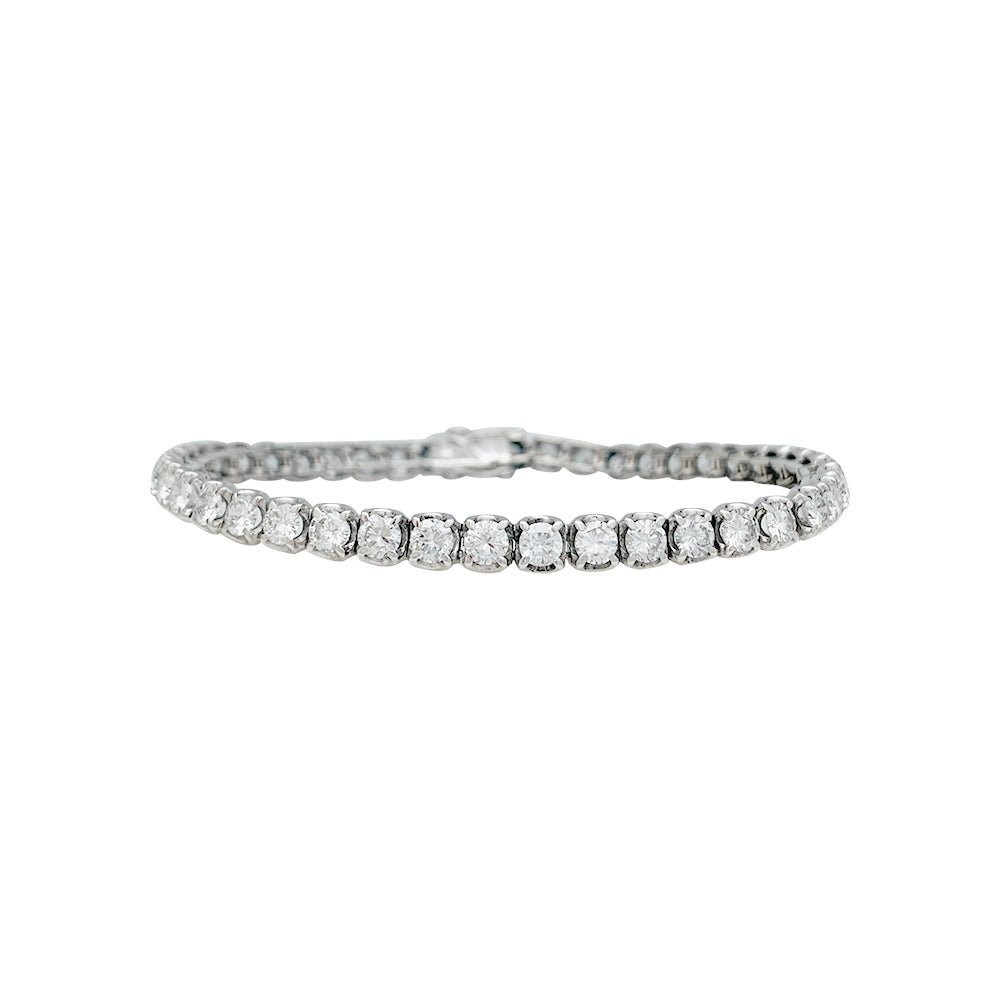 Bracelet ligne diamants en or blanc - Castafiore