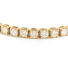 Bracelet ligne diamants en or jaune - Castafiore