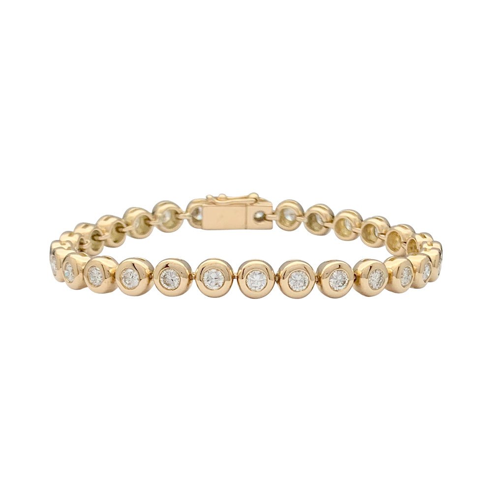 Bracelet ligne diamants en serti clos - Castafiore