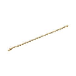 Bracelet ligne diamants or jaune - Castafiore