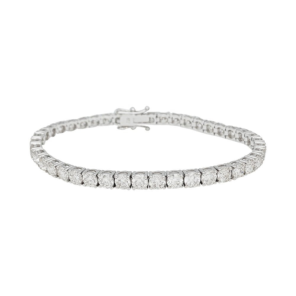 Bracelet ligne en or blanc et diamants - Castafiore