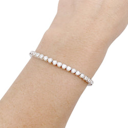 Bracelet Ligne en or blanc et diamants - Castafiore