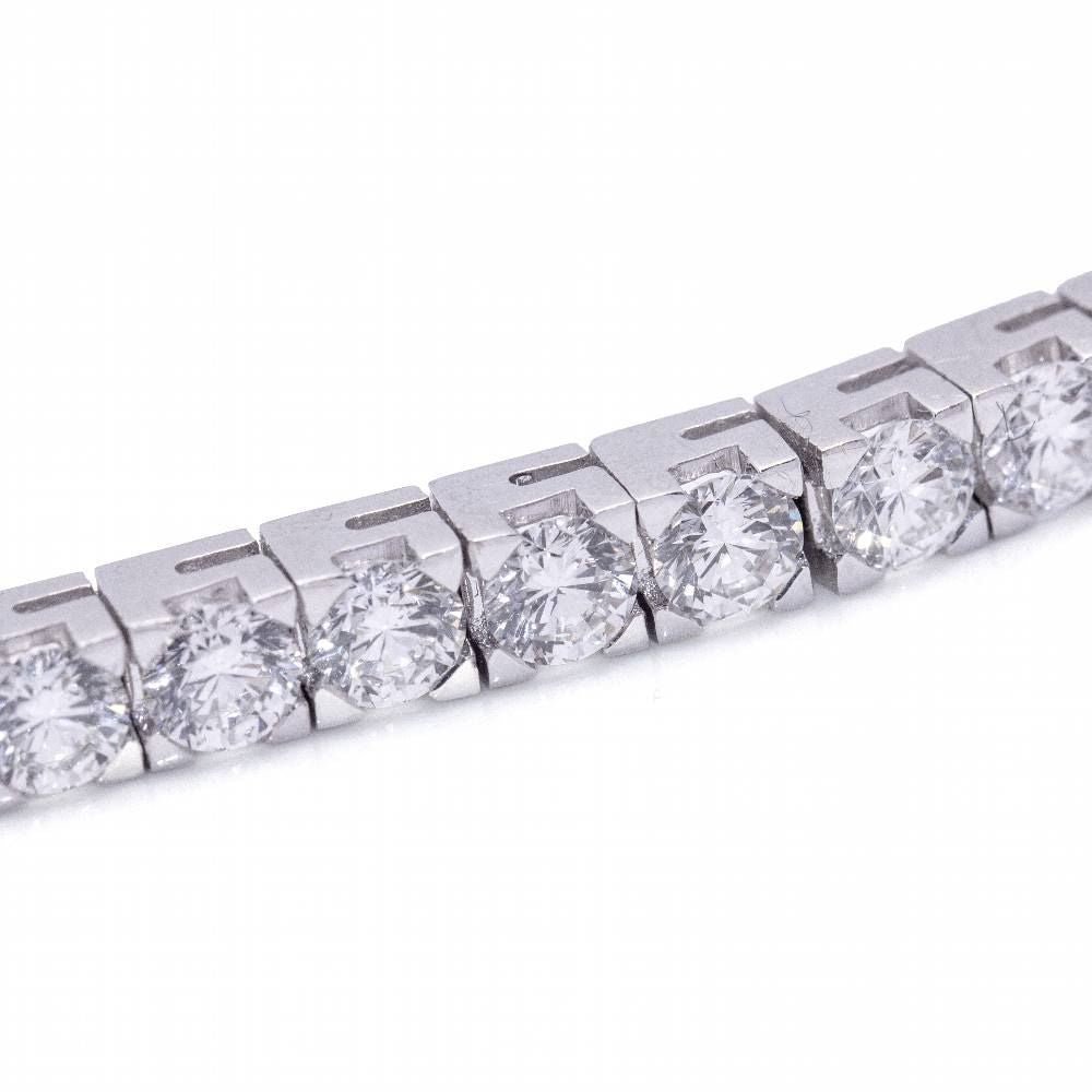Bracelet Ligne en or blanc et diamants - Castafiore