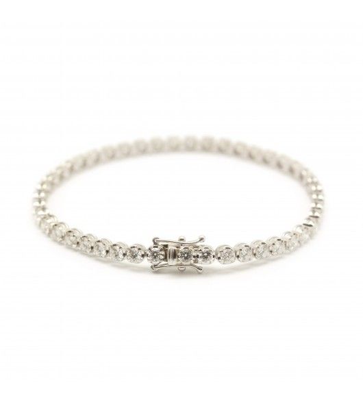 Bracelet Ligne en or blanc et diamants - Castafiore