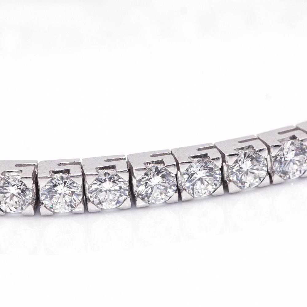 Bracelet Ligne en or blanc et diamants - Castafiore