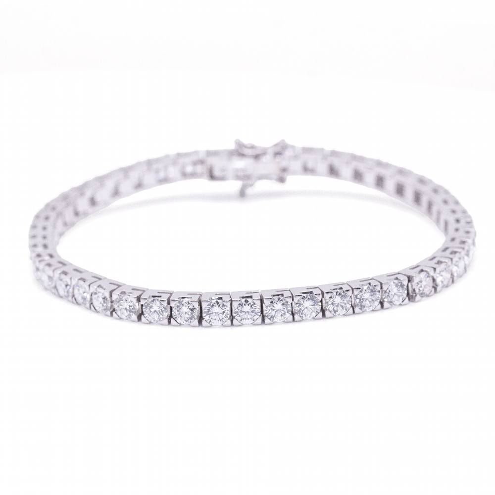 Bracelet Ligne en or blanc et diamants - Castafiore