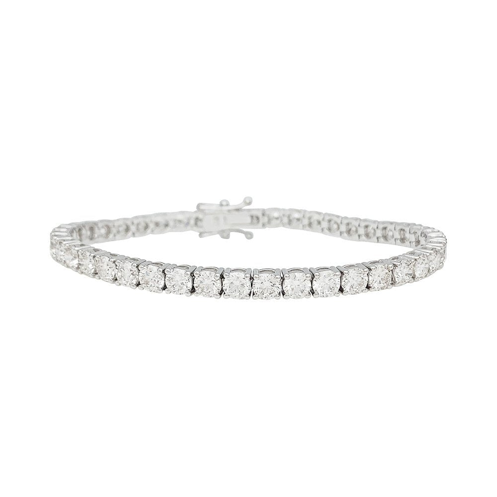 Bracelet ligne en or blanc et diamants - Castafiore