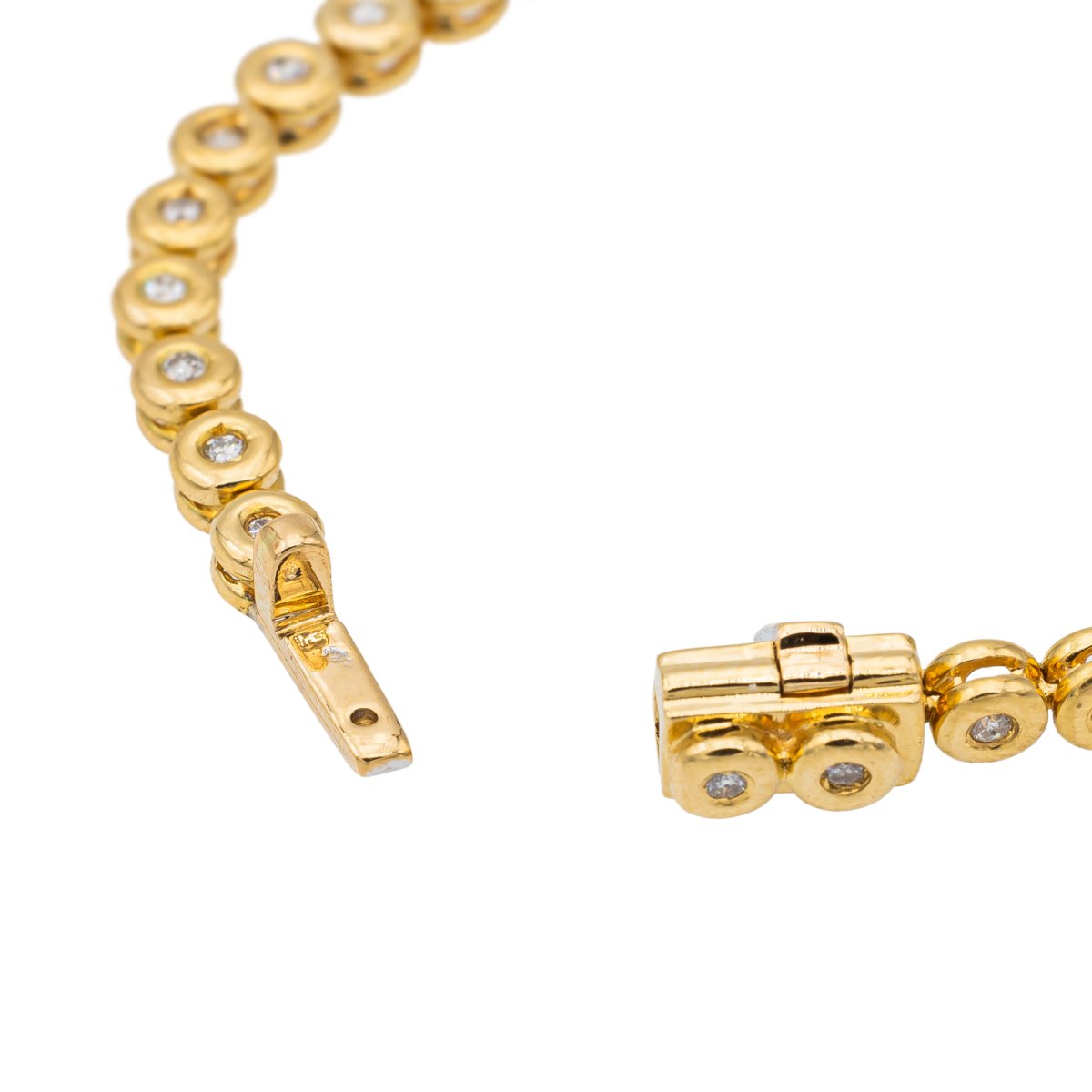 Bracelet Ligne en or jaune et diamants - Castafiore